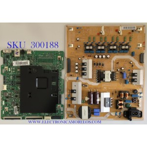 KIT DE TARJETAS PARTA TV SAMSUNG / MAIN BN94-10754U / BN41-02504A / FUENTE BN44-00878A / L55E7_KSM / PANEL CY-XK049FLLV3H / MODELO UN49KS8500FXZA FA01